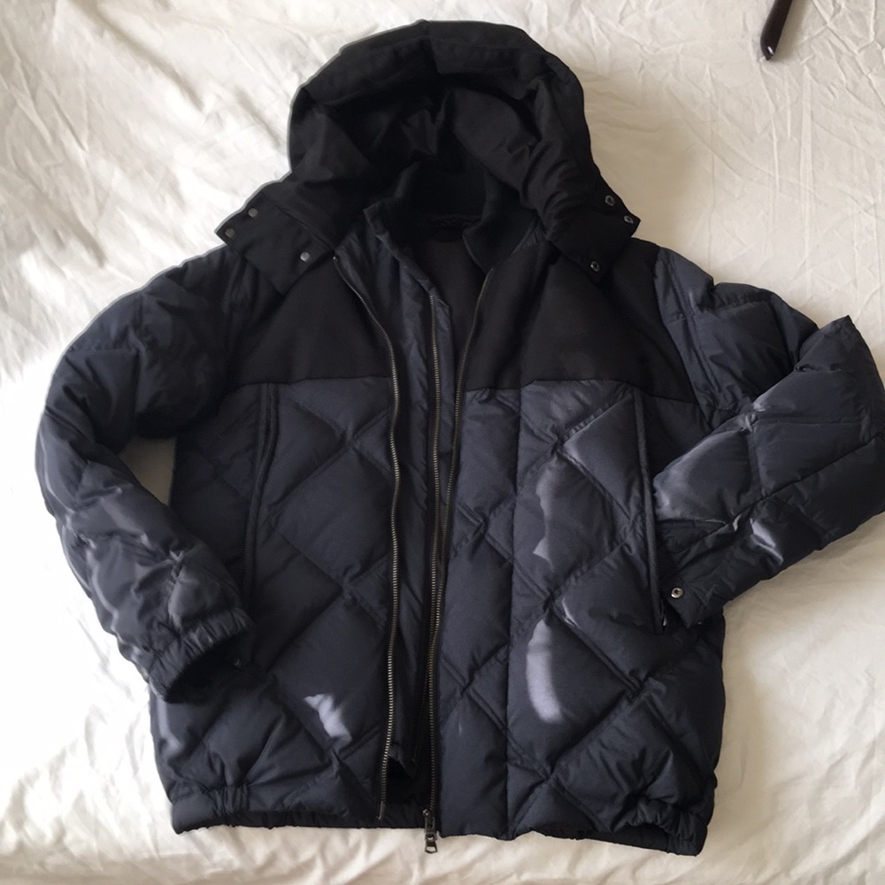 Theory double layer zip puffer coat